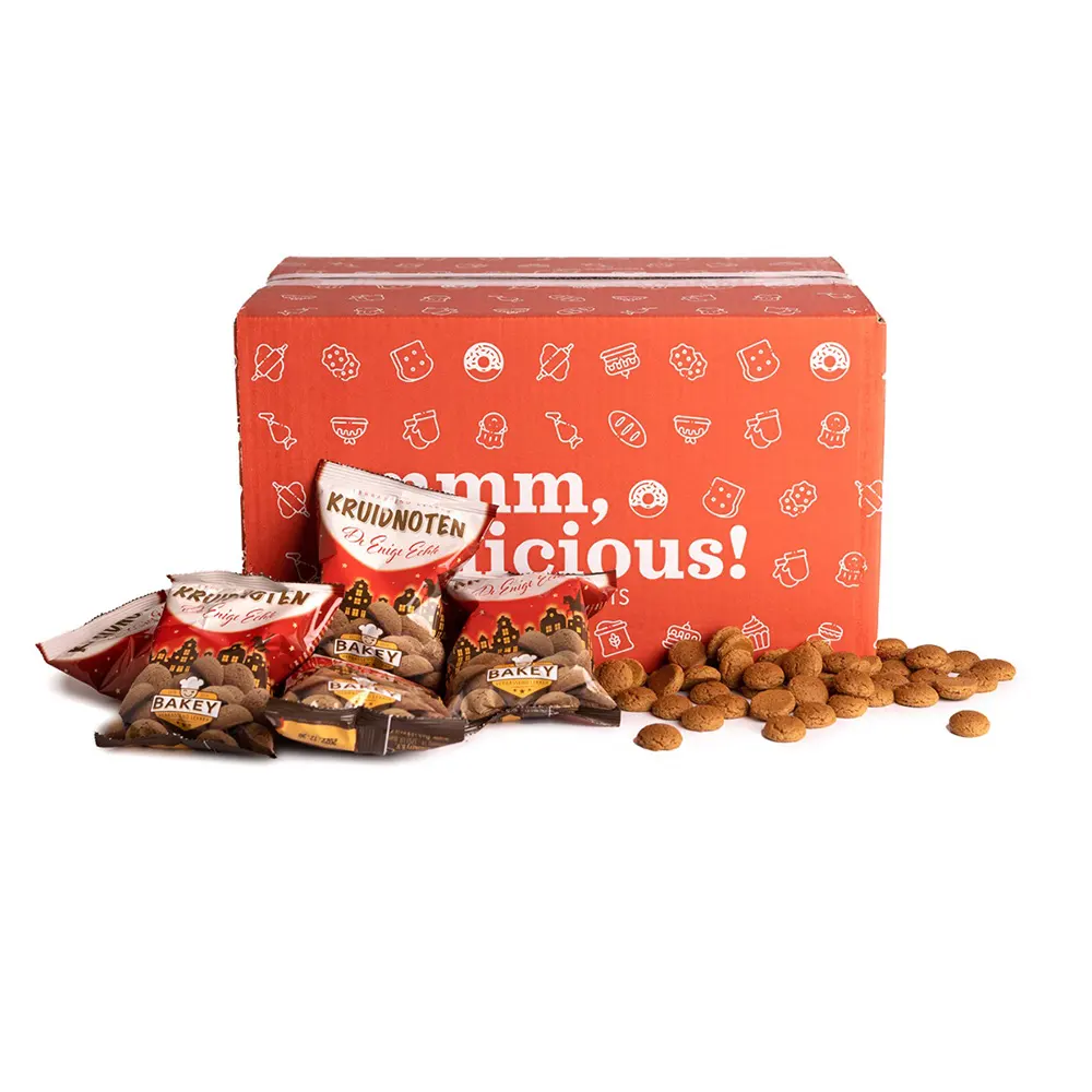 Bakey uitdeeldoos kruidnoten 50 x 50 gram (p.st. € 0,40)