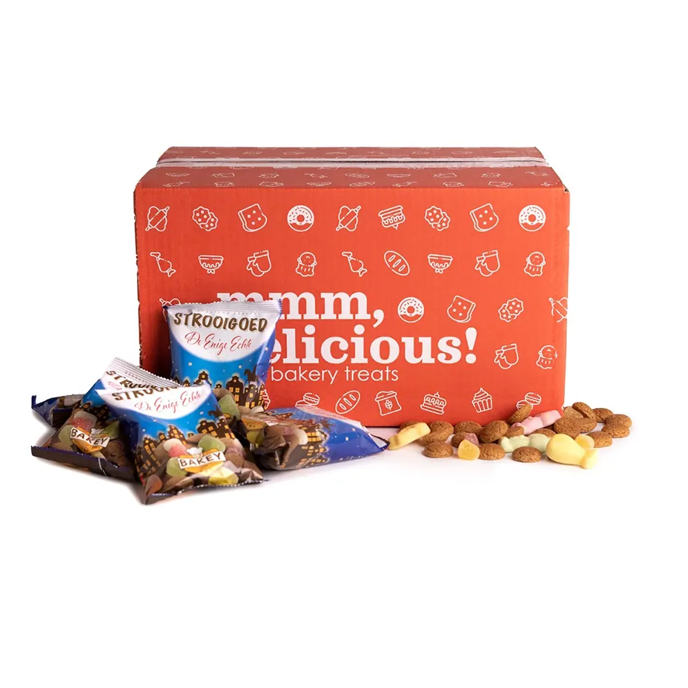 Bakey uitdeeldoos Strooigoed 50 x 50 gram (p.st. € 0,50)