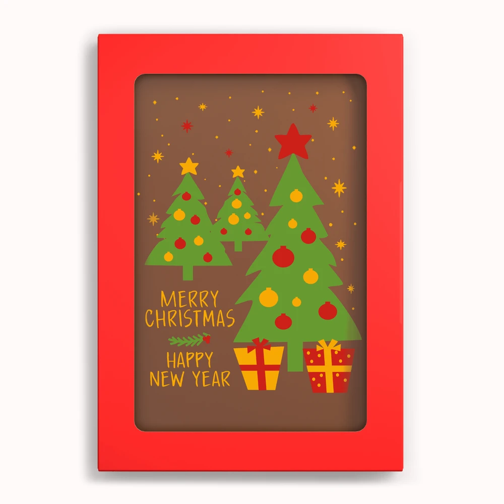 Chocolade kerstkaart