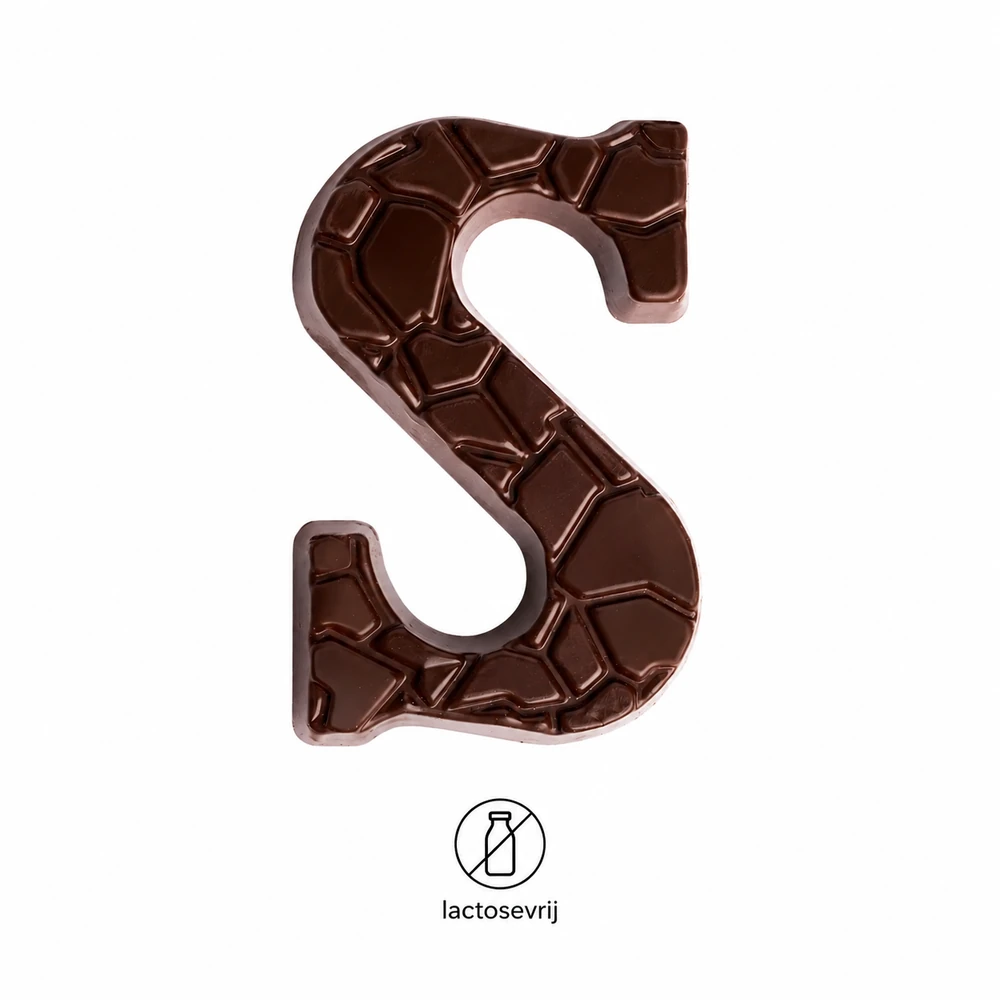 Chocoladeletter S, Puur (135 gram)
