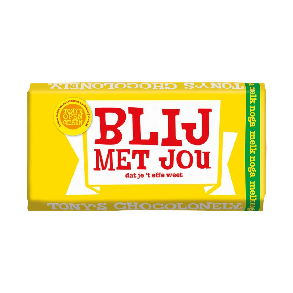 Tony Chocolonely Blij met jou reep 180 gram